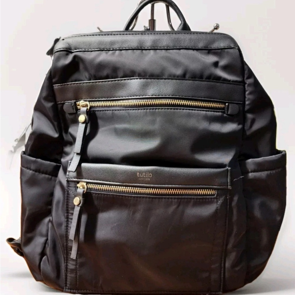Tutilo New York Black Nylon Backpack